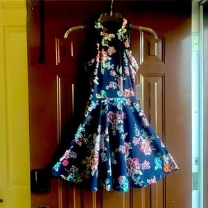 B. Darlin dress. NWT Navy with floral pattern. Size 0